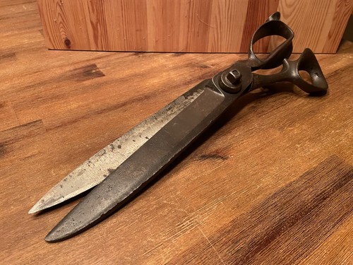 Antike schere geschmiedet 38cm - schere,