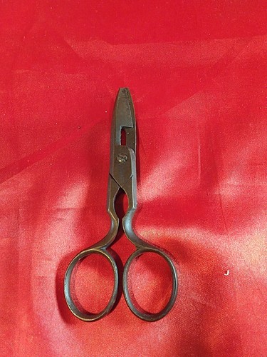 Antike ringel knopflochschere - antike,